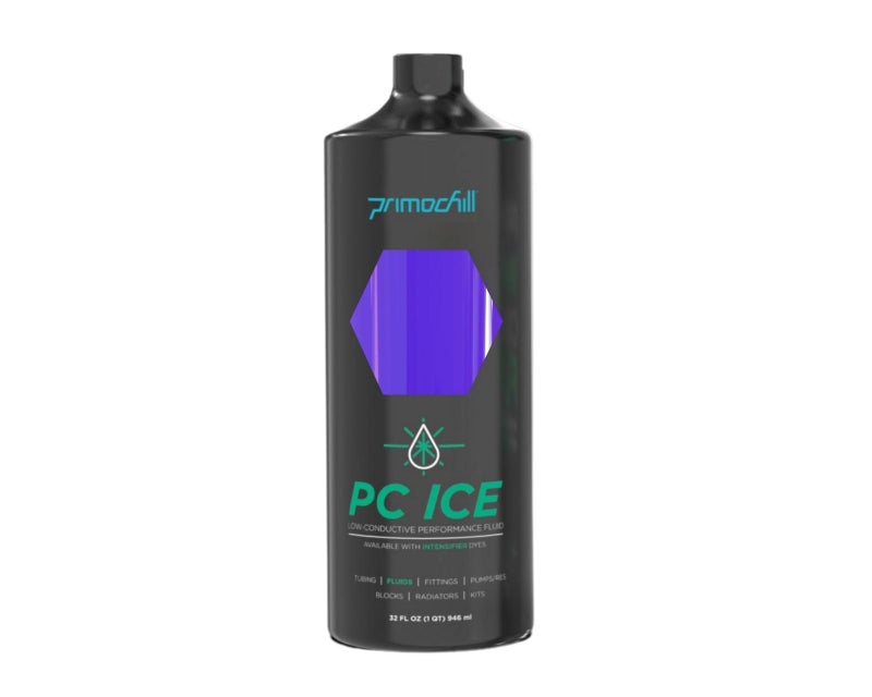 PrimoChill Ice - Computer WaterCooling Coolant, Fill and Forget, Low Viscosity, Low Chemical Content, Full Protection, Proudly Made in The USA (32oz/.9L) - Transparent - UV Purple - Image 2